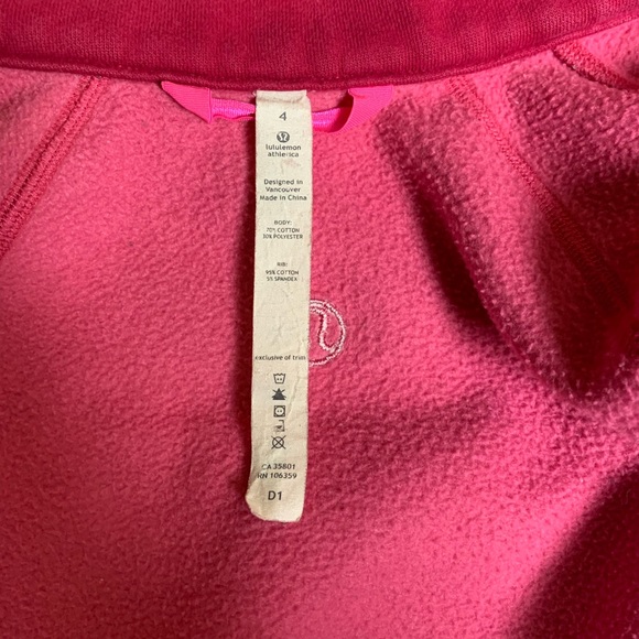 Lululemon Fine Fuchsia and Black Scuba Jacket - Picture 5 of 8
